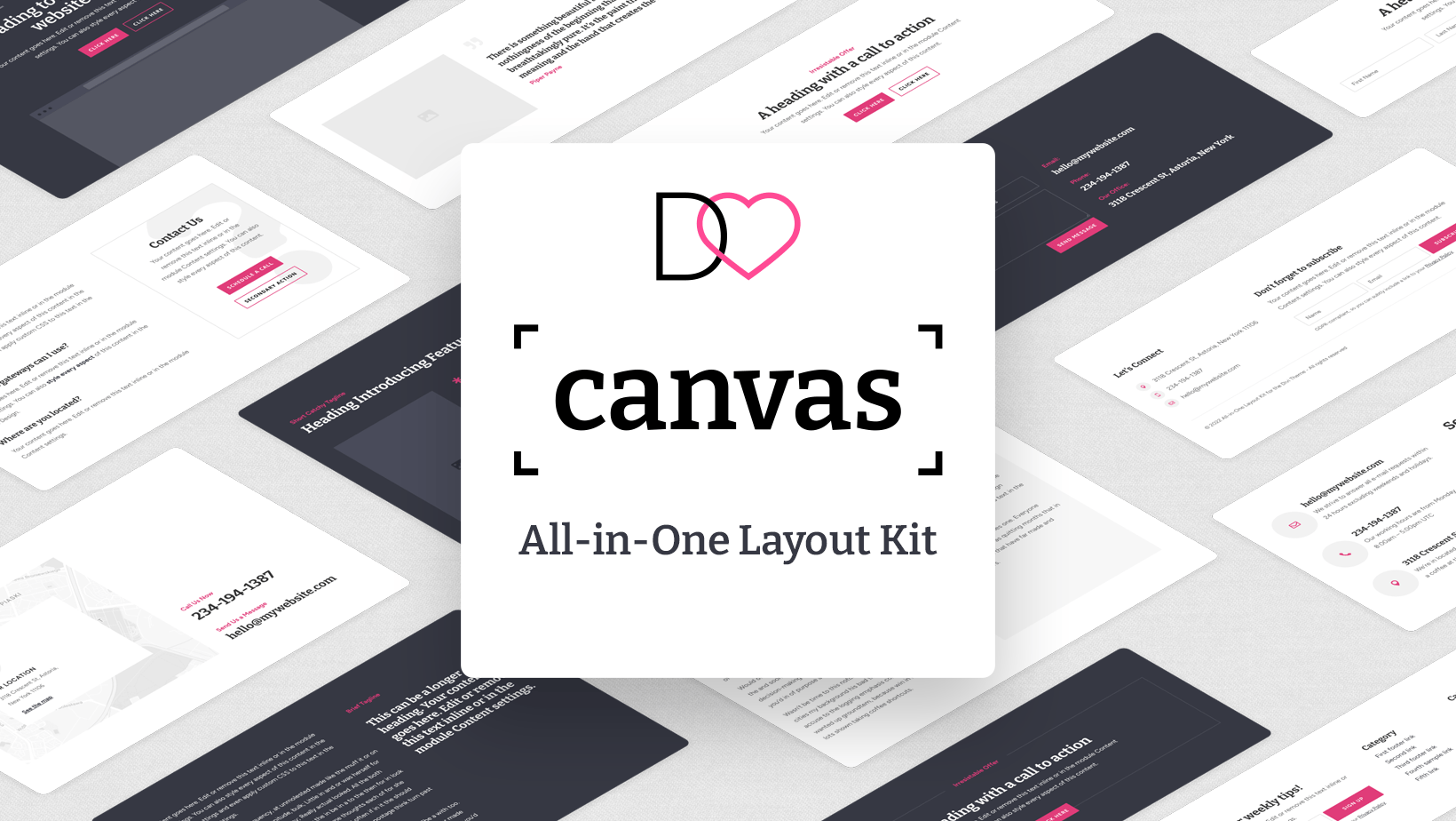 Canvas AllinOne Layout Kit by Divi Lover