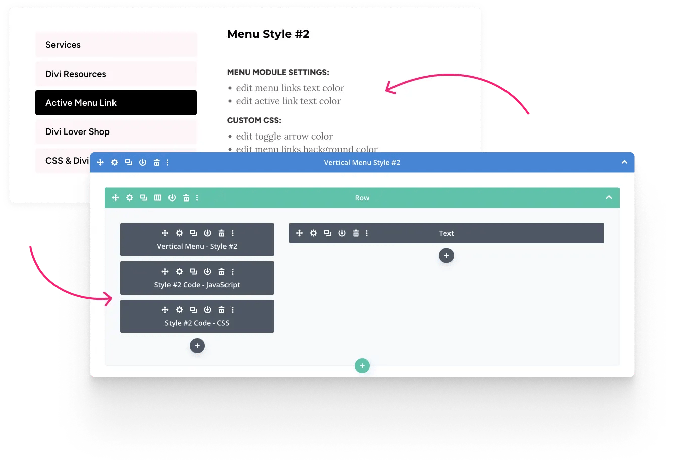 Vertical Menu with Collapsible Submenus Free Divi Layout Divi Lover