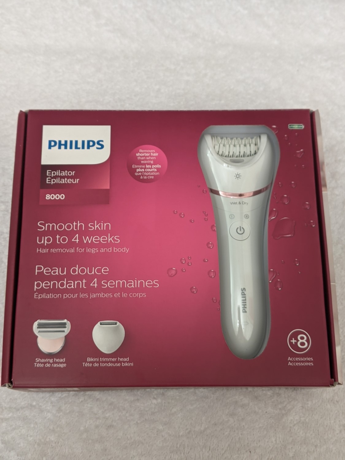 DIVINE Reviews Philips Epilator Series 8000 Wet & Dry epilator DIVINE