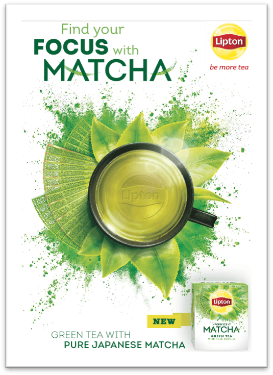 Find focus with Lipton's Magnificent Matcha Green Tea