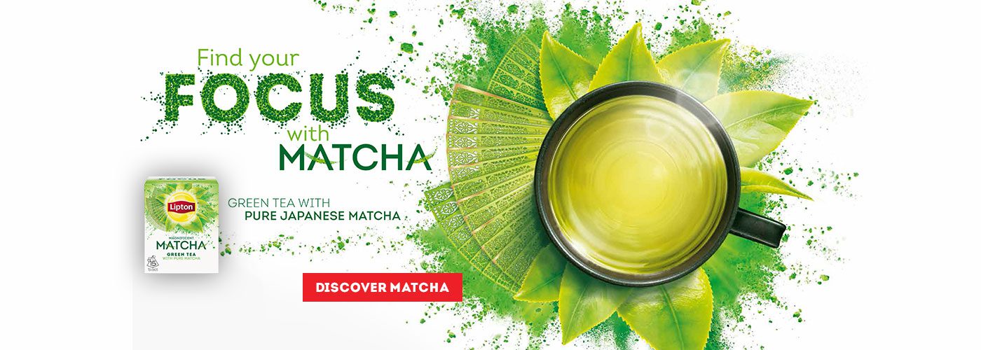 Find focus with Lipton's Magnificent Matcha Green Tea