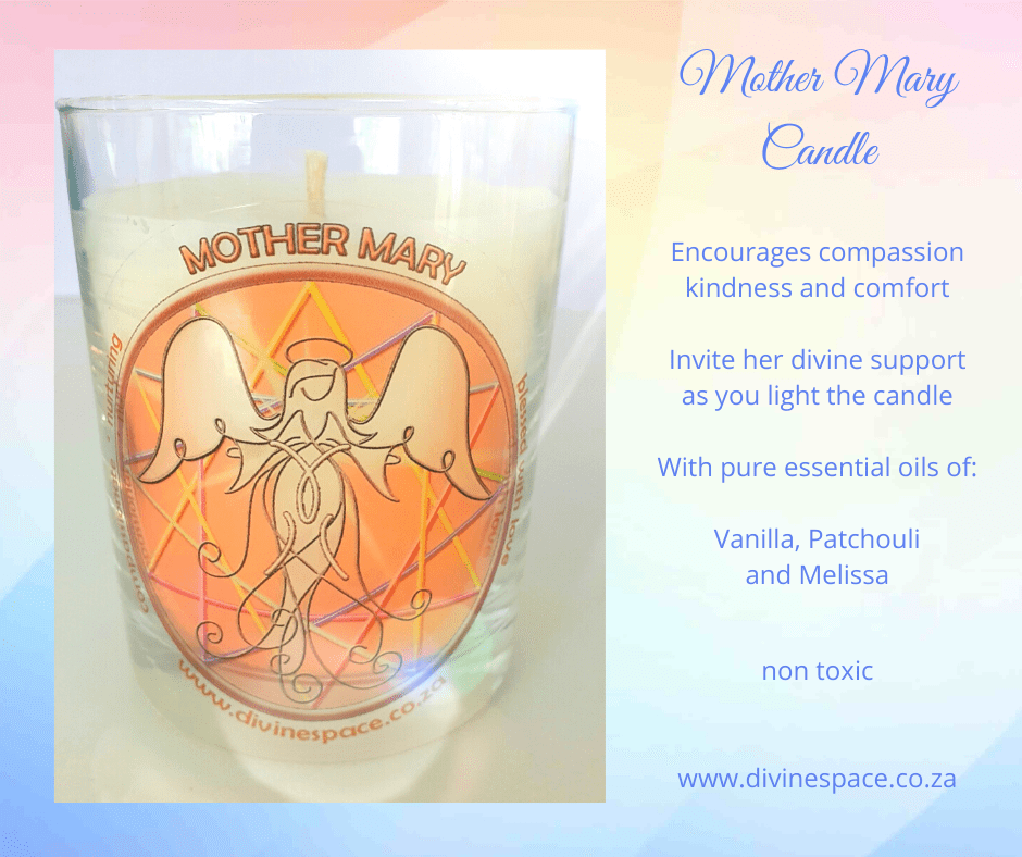 Angel candle Mother Mary