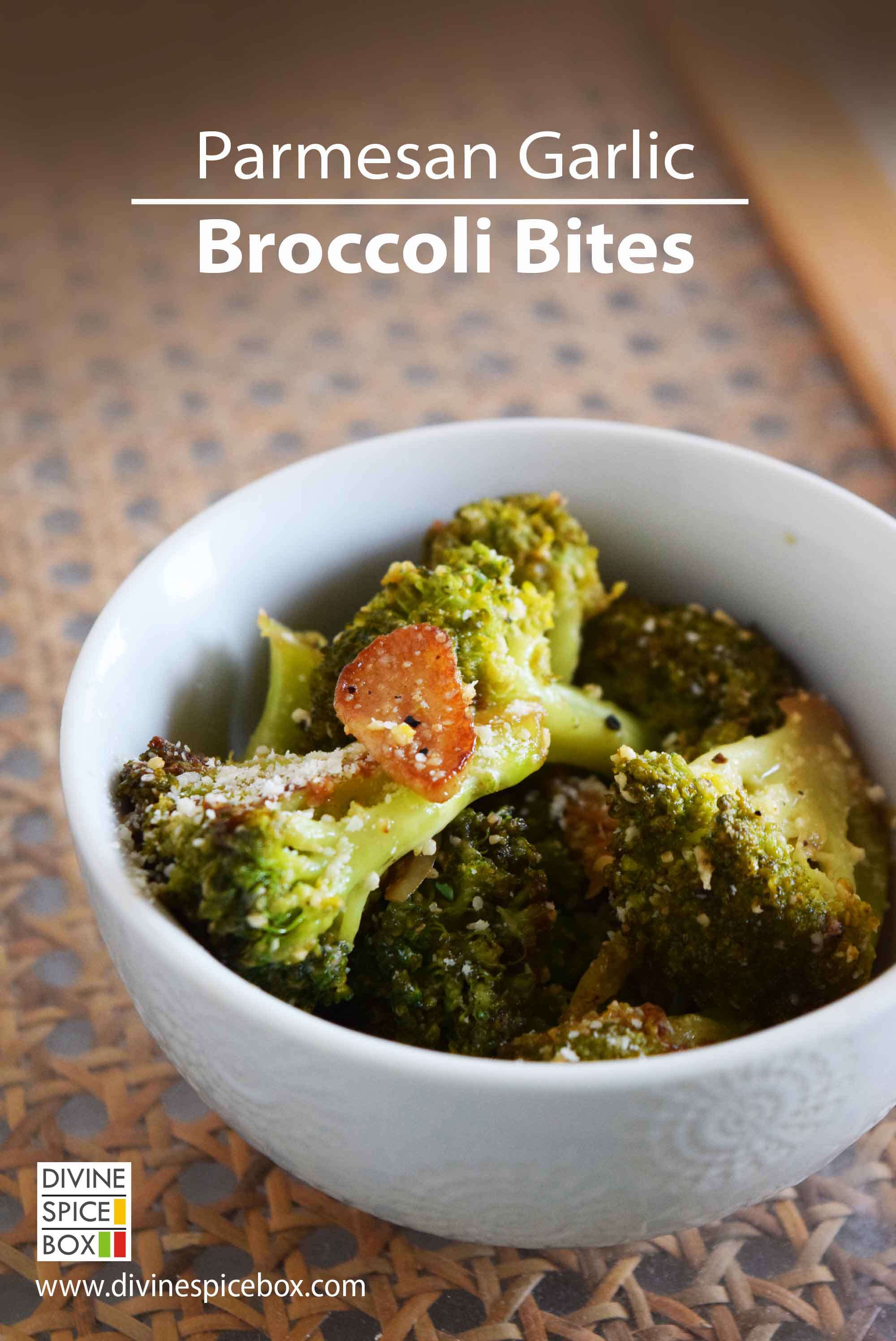 Parmesan Garlic Broccoli Bites Divine Spice Box