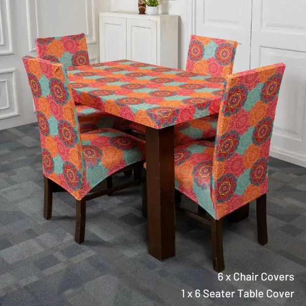Dining Table Chair Cover Set Divine Trendz