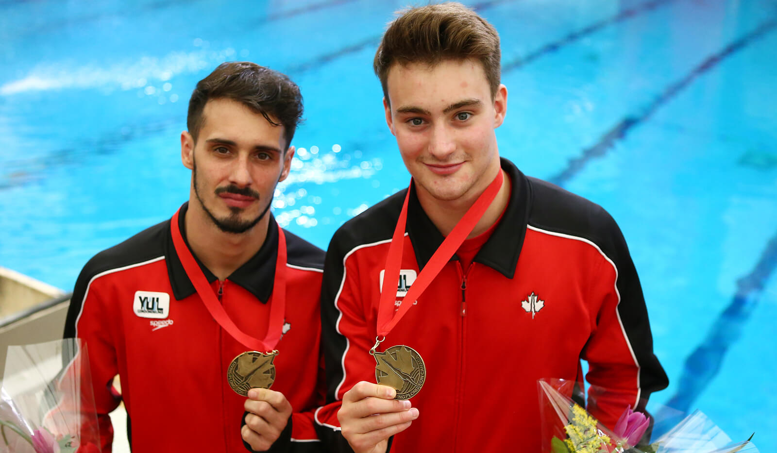 Canada picked up five medals in as many finals on Saturday, at the