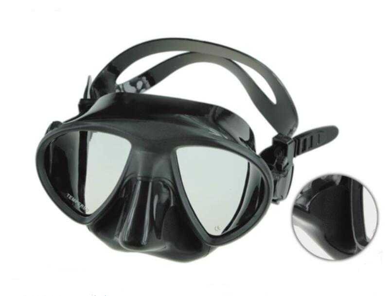 Pro Dive Mask with Silicone Skirt and Strap for Freediving M219_diving