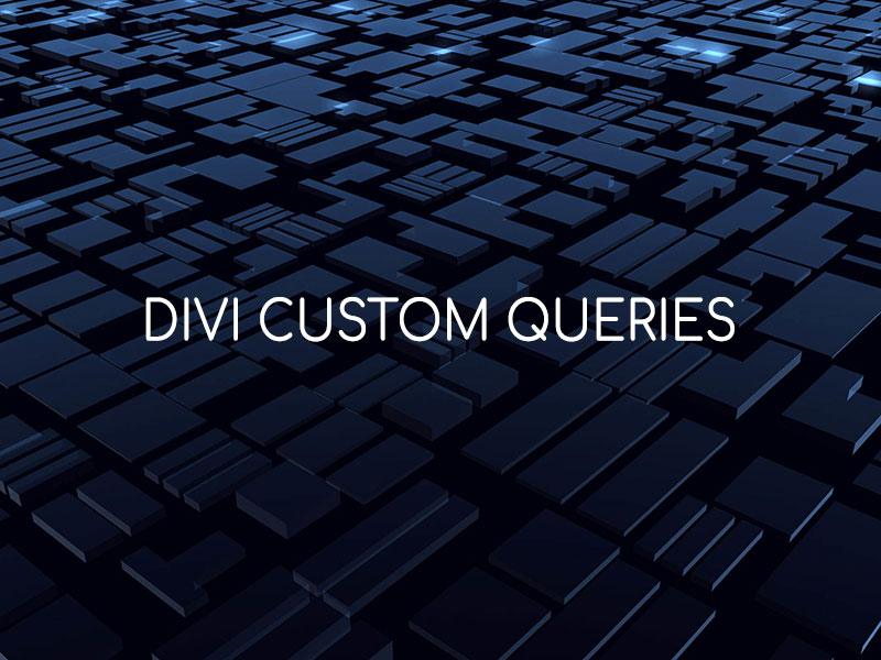 Divi Custom Queries Divi Plugins