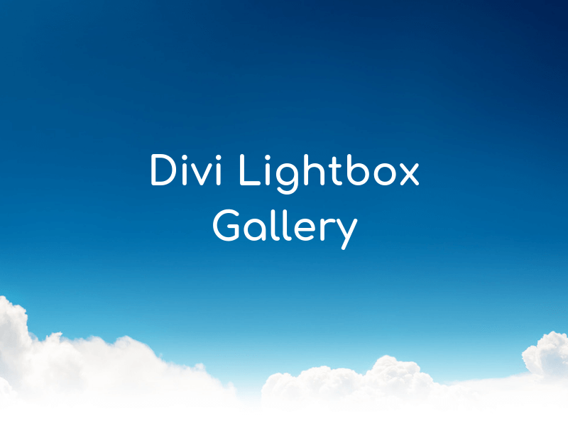Divi Lightbox Gallery Divi Plugins
