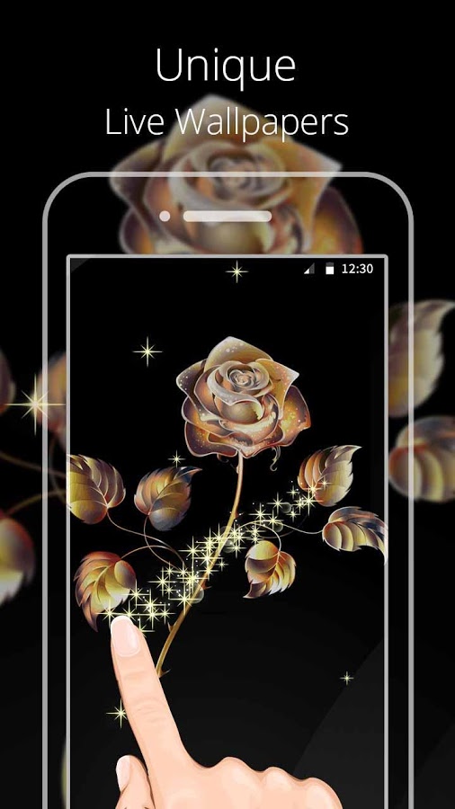 Gold Rose Live wallpaper スマホ・ライブ壁紙ギャラリー