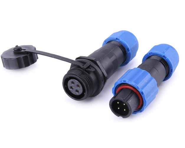 4pin Waterproof Connector, Nylon Assembly, 4 pin Plug and Socket, auto