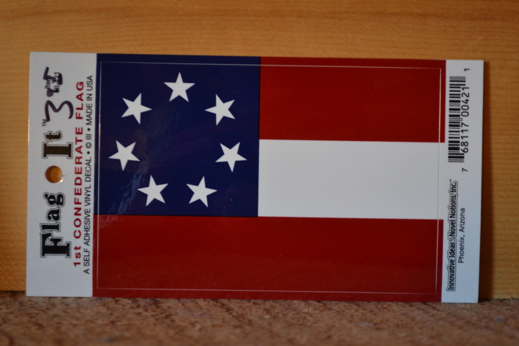 First Confederate Flag Decal Car Sticker