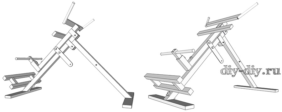 Скамья для гиперэкстензии своими руками чертежи и размеры
