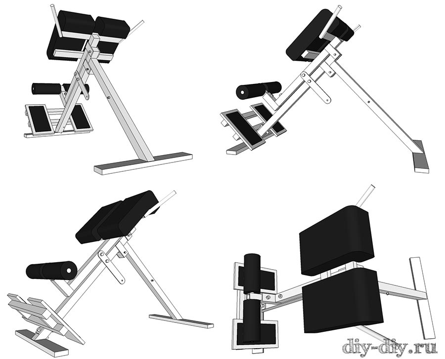 Скамья для гиперэкстензии своими руками чертежи и размеры