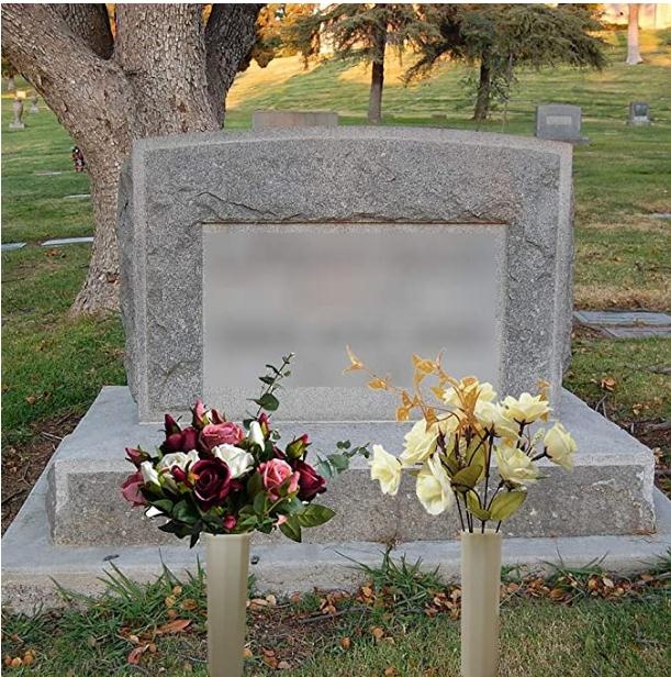 Weather Resistant Cemetery Grave Vase Gravesite Memorial Flower Holder