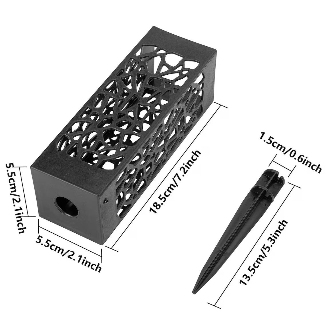 4 pack Tombstones Memorial Floral Cemetery Vase with Spike