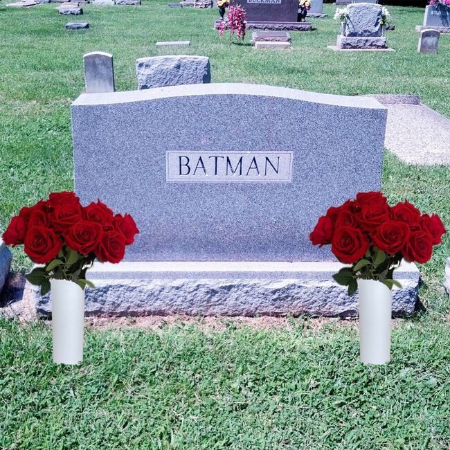 Big Memorial Cemetery Vase Flower Holder Metal Stake,Big Size Flower