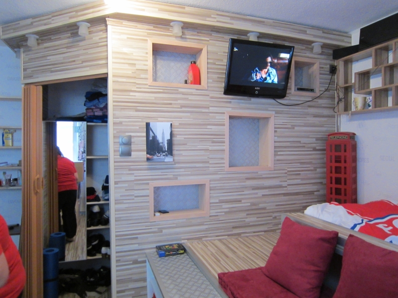 Jugendzimmer mit begehbarem Kleiderschrank Bauanleitung