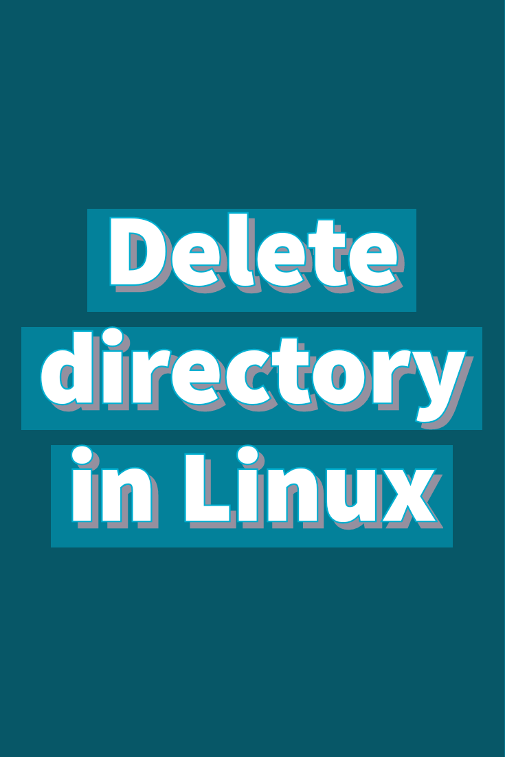 How to delete a directory in Linux ION DIY