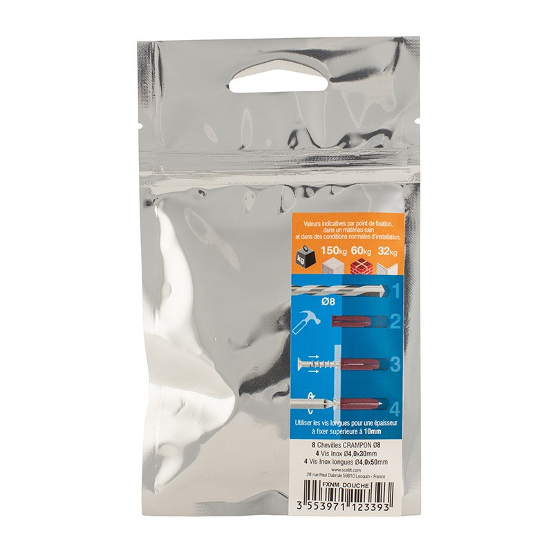 Fix&Match Kit fixation équipement douche Scell it