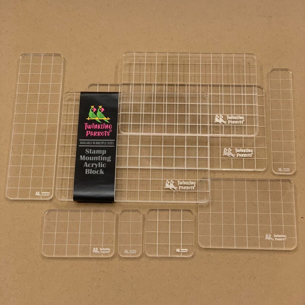 Acrylic Stamping Block Grid Multiple Sizes DIY4U