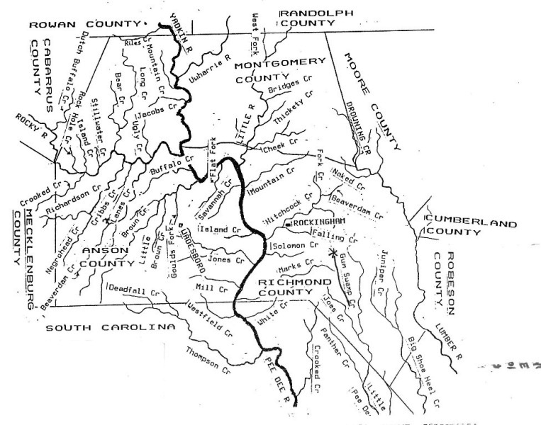 Anson County, NC Plat Map Property Lines, Land Ownership