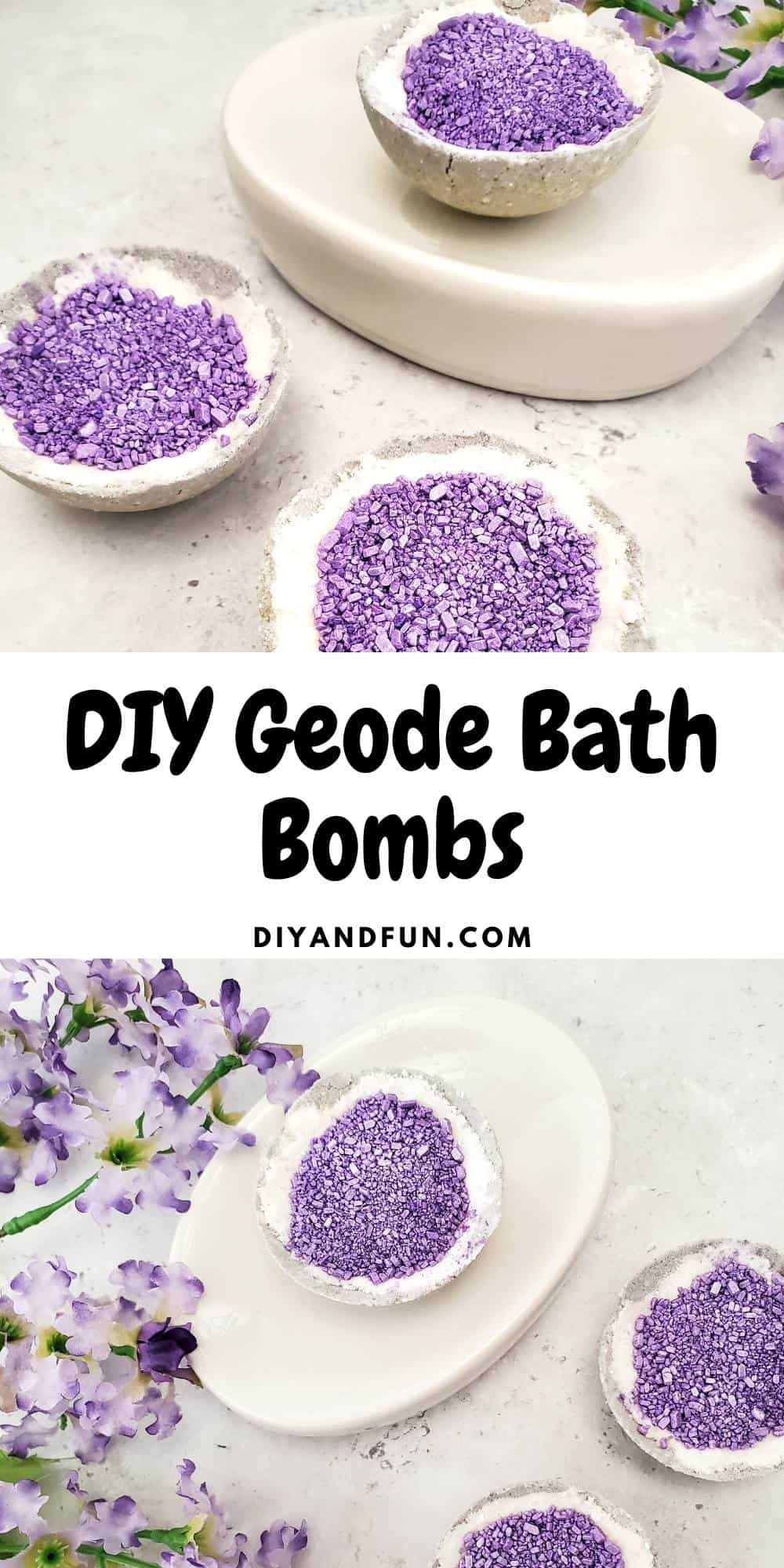 DIY Geode Bath Bombs DIY and Fun