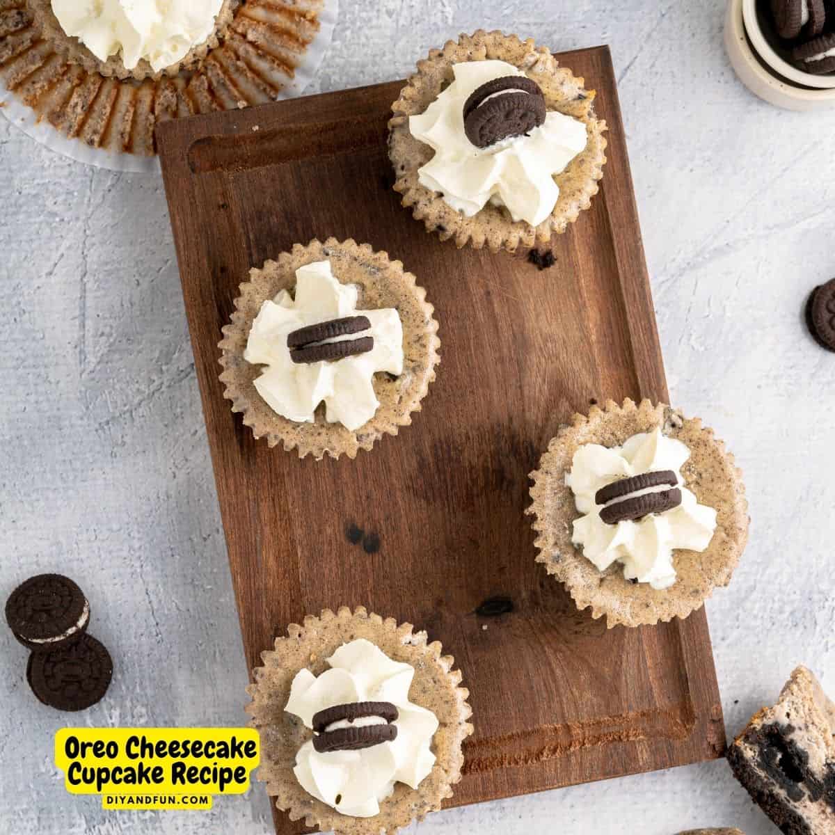 Oreo Cheesecake Cupcake Recipe DIY and Fun