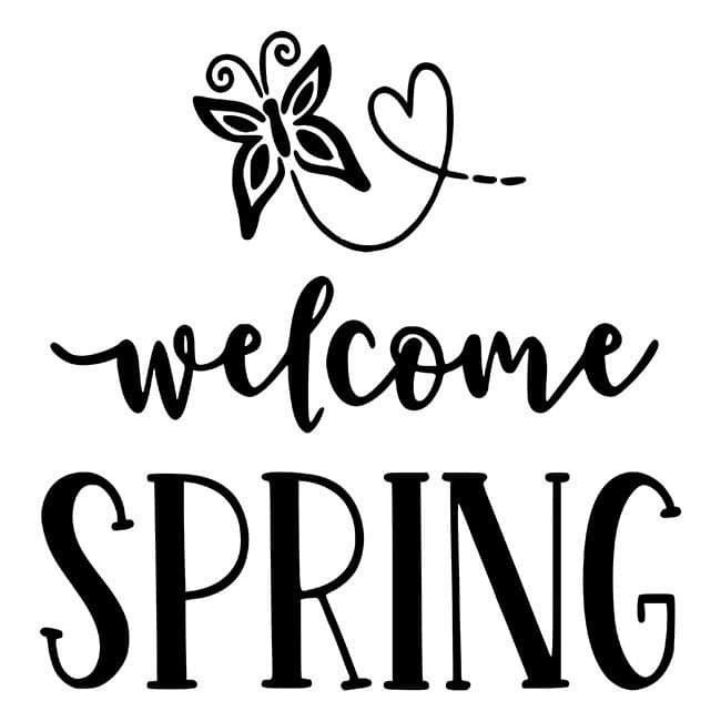 Spring Stencil DIY Art in a Box
