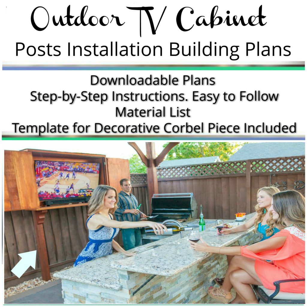 Outdoor TV with Double Doors Downloadable Building Plan DIY