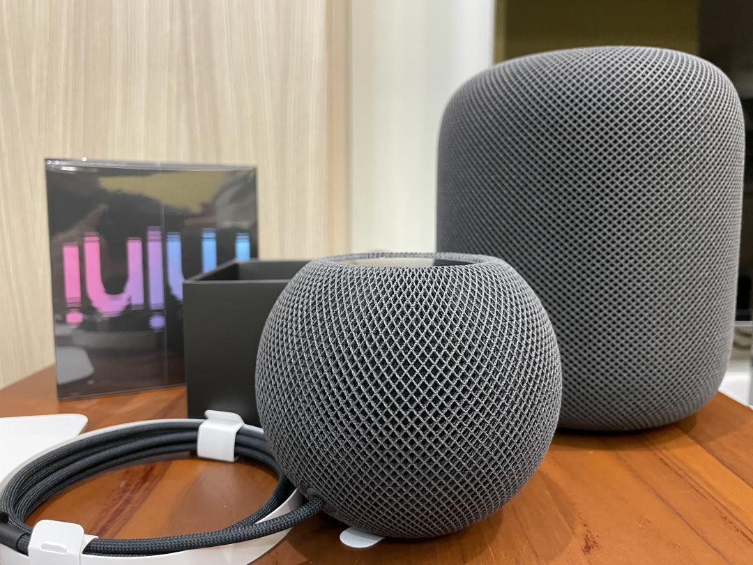 Let’s enjoy the high quality music! Apple HomePod and HomePod mini can