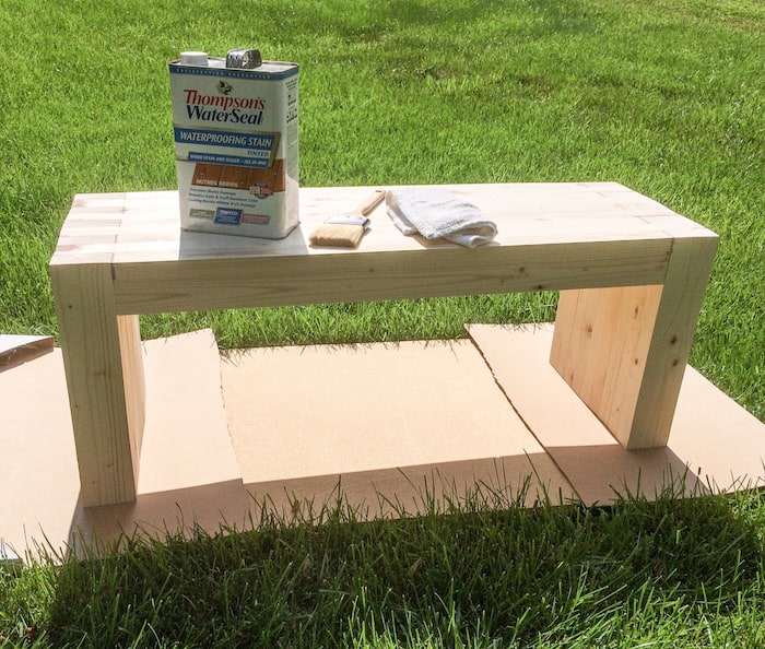 DIY Outdoor Bench Inspired By Williams Sonoma (So Easy!) DIY Candy