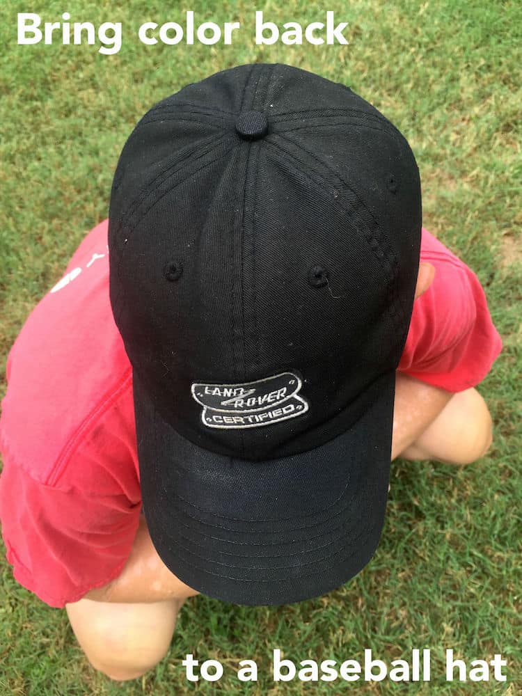 How to Bring Color Back to a Baseball Hat DIY Candy
