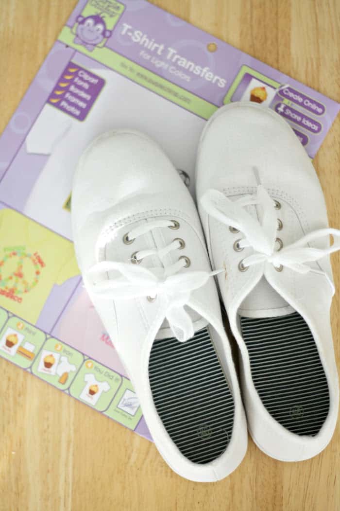 IronOn Floral Patterned DIY Shoes