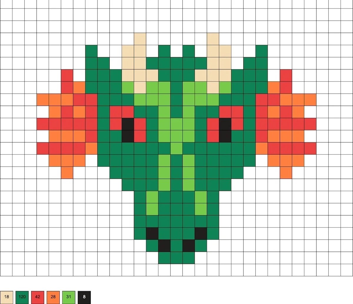Dragon Perler Beads (20 Free Patterns!) DIY Candy