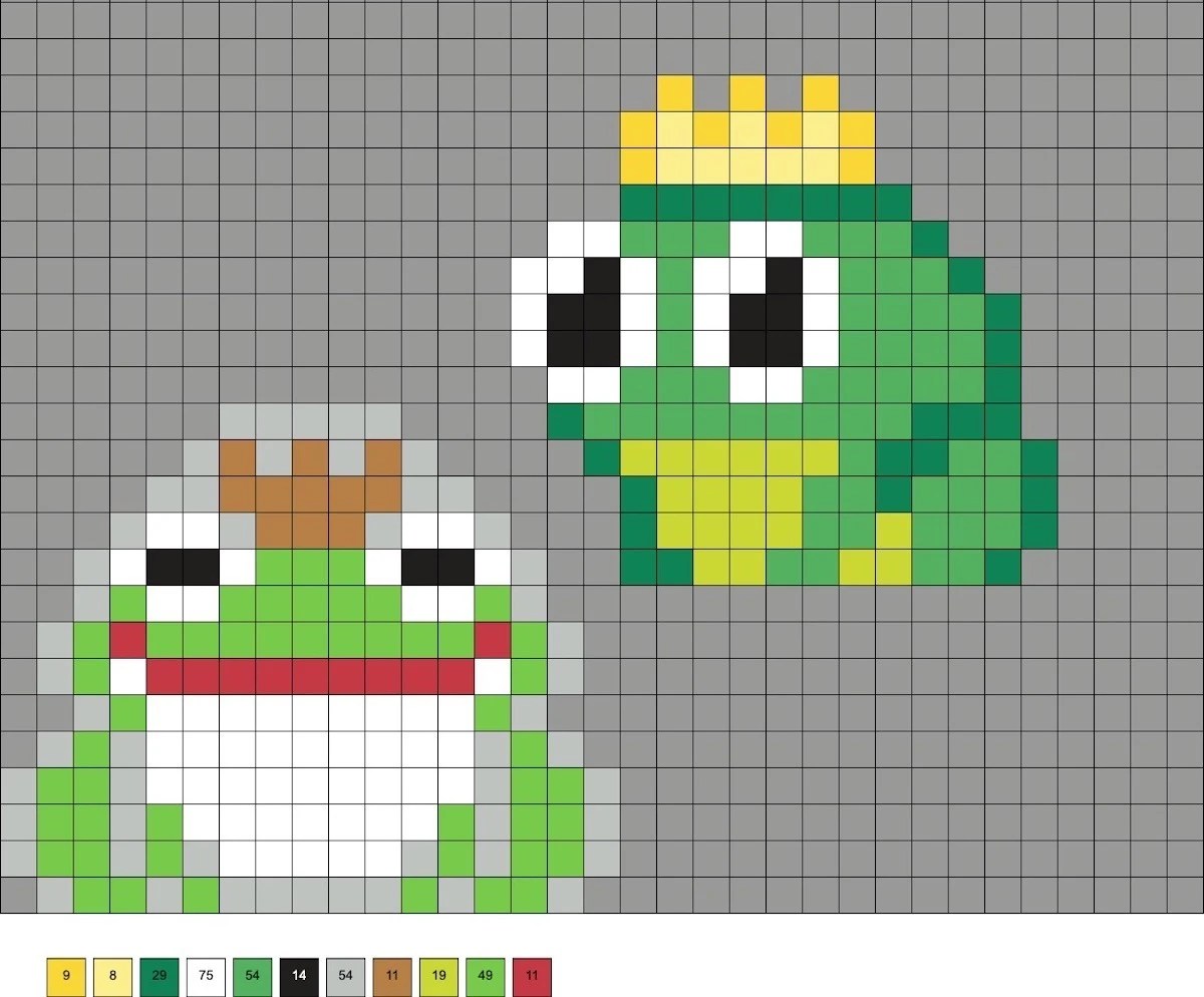 Frog Perler Beads (35+ Free Patterns!)