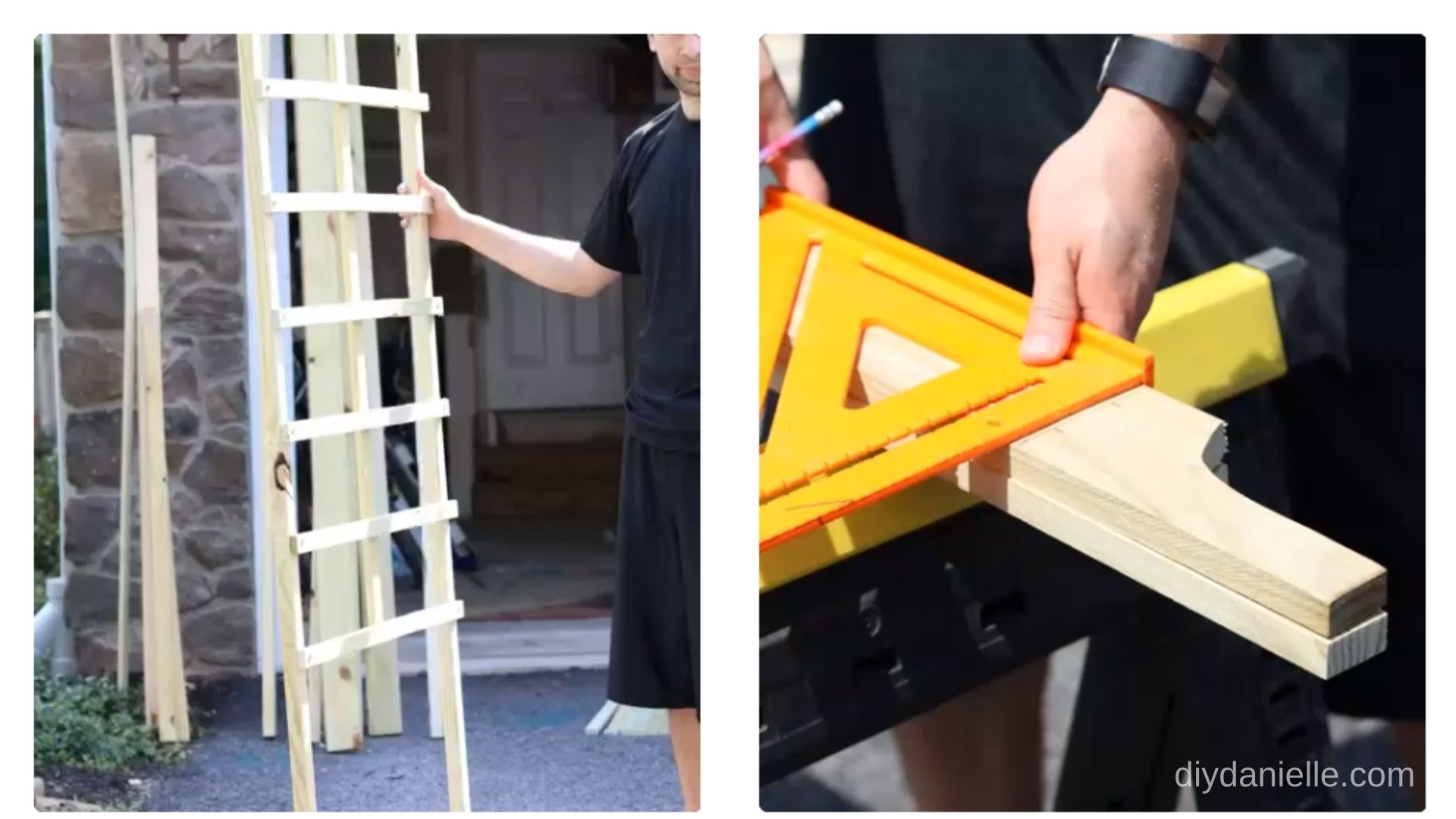 How to Build a Wooden Garden Arch DIY Danielle®