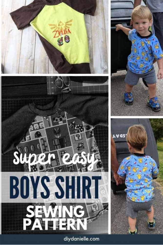 Boy's Shirt Pattern Raglan Style DIY Danielle®