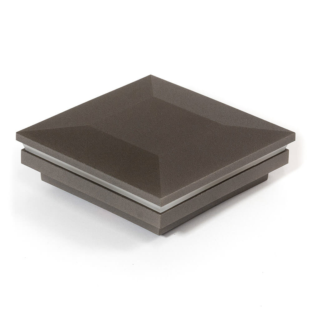 4" Low Voltage Post Cap Light - Maintenance Free Deck and Decking Material