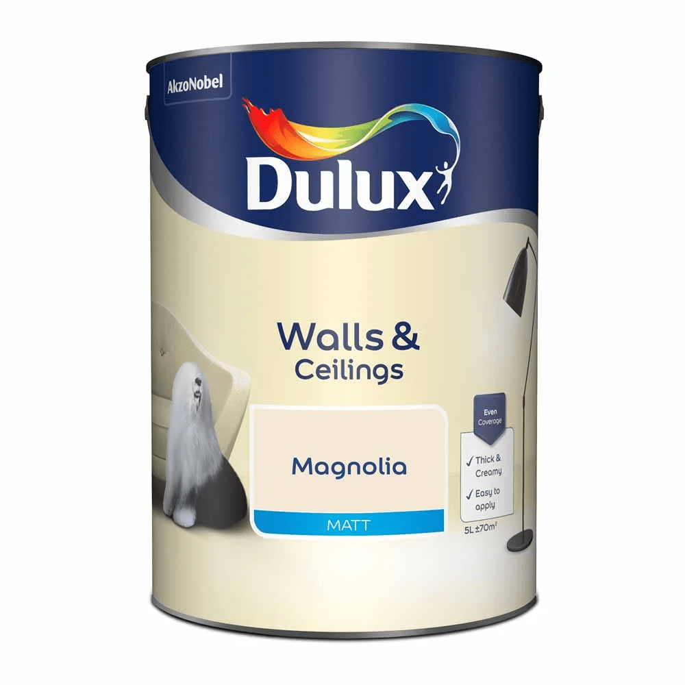 Dulux Matt Emulsion Magnolia 5L Decora Adore your home
