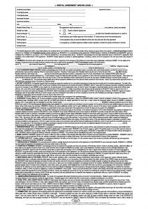 Free California Rental Lease Agreement | PDF | Word | Do ...