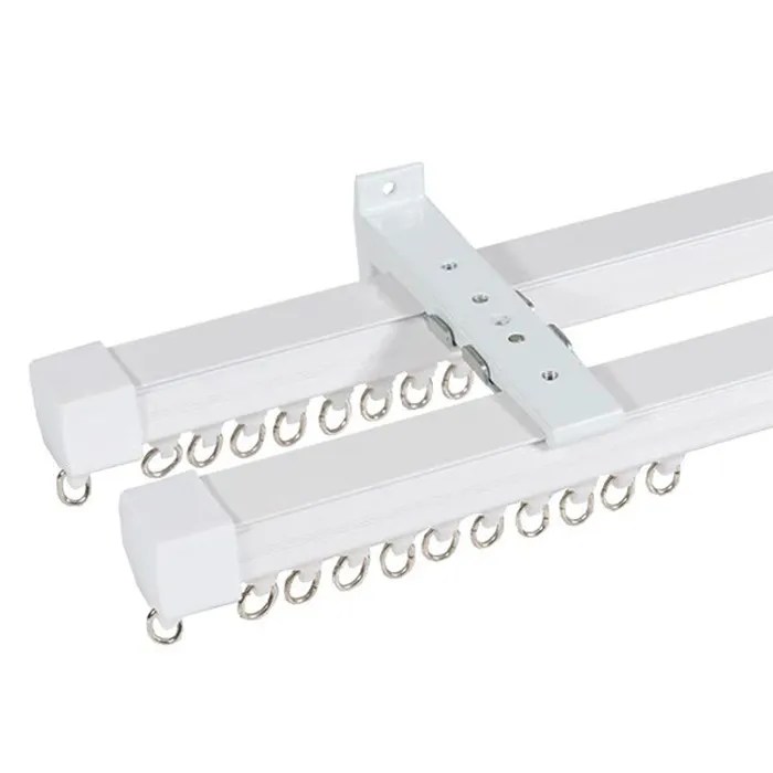 Heavy Duty Curtain Rails Double DIY Superstore