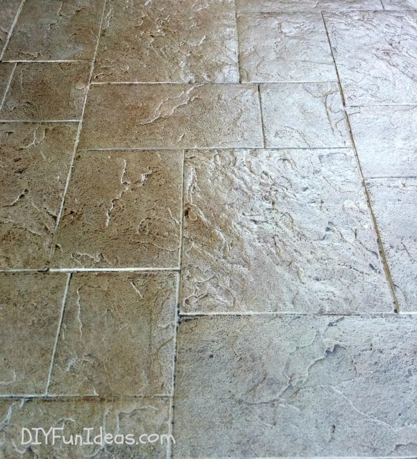 DIY STAMPED CONCRETE TILE DRIVEWAY FOR LESS ...MUCH LESS