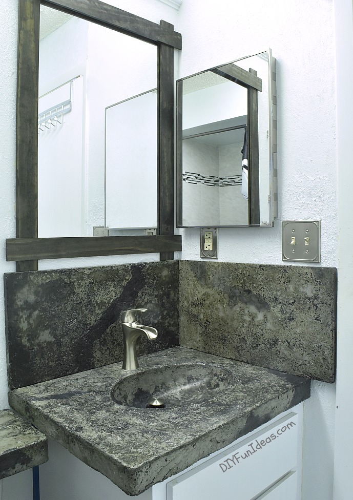 HOW TO MAKE A CONCRETE COUNTERTOP OR VANITY TOP WITH INTEGRAL SINK Do