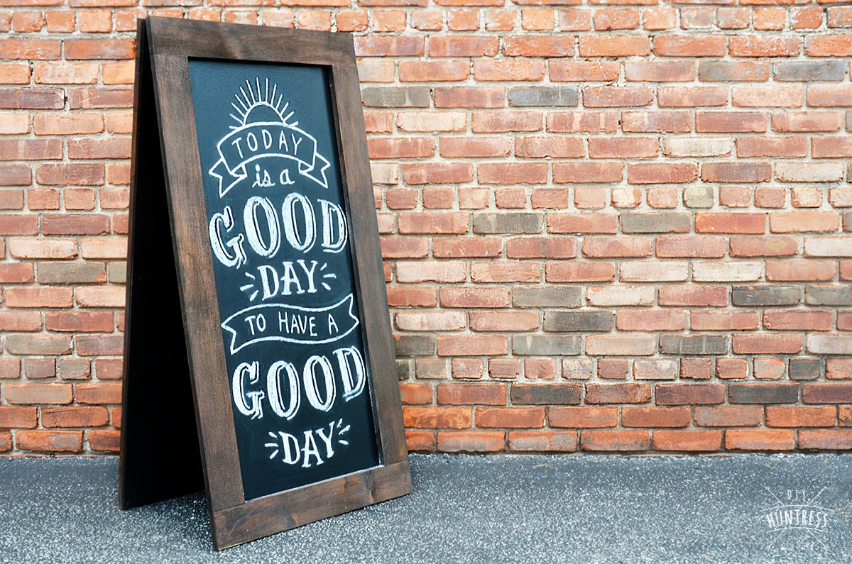 DIY Large Chalkboard Easel DIY Huntress