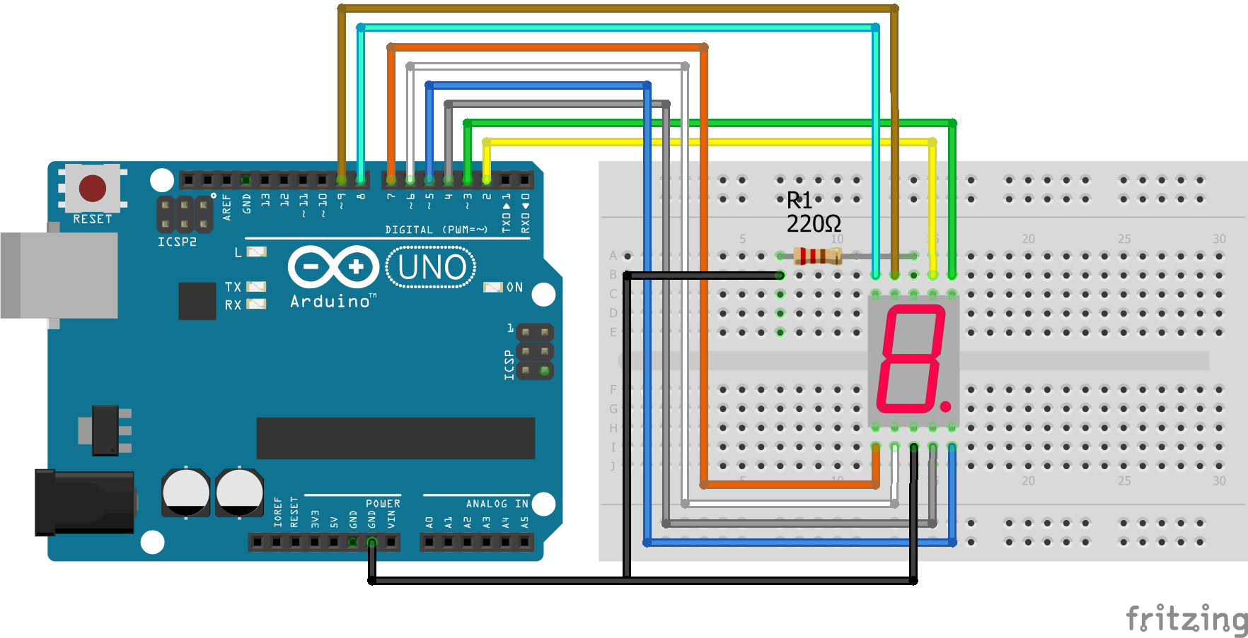 Hex To 7 Segment Decoder Circuit Diagram - Circuit Diagram