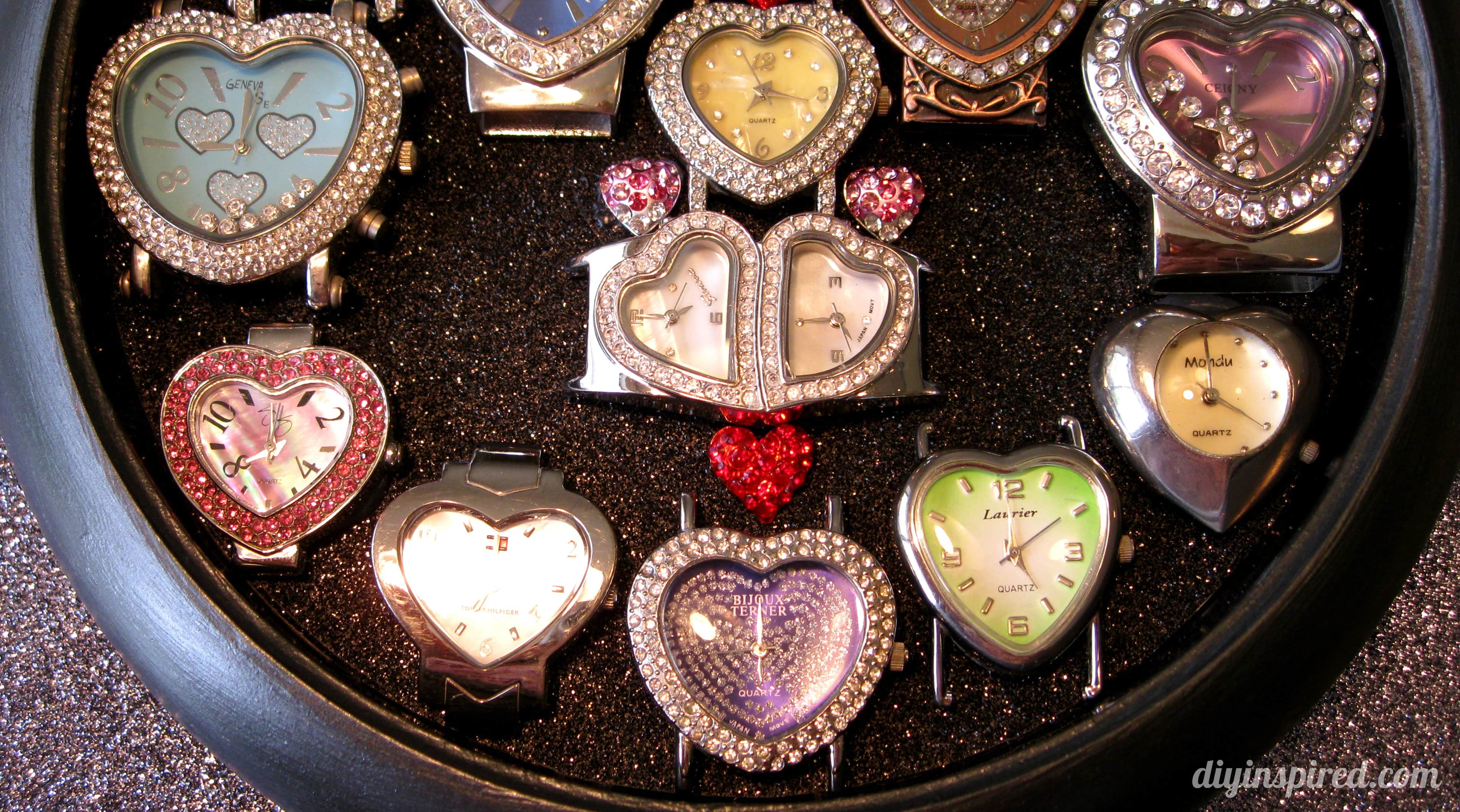 Recycled Clock Watch Display Case DIY Inspired