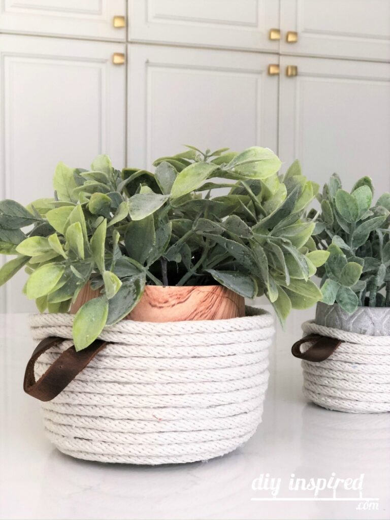 Easy DIY Rope Baskets DIY Inspired