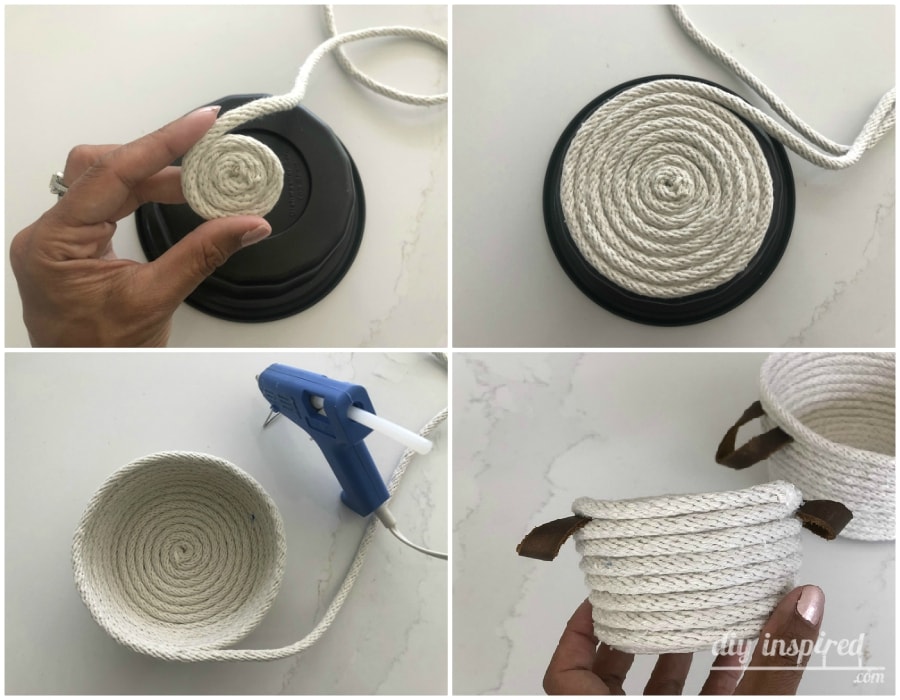 Easy DIY Rope Baskets DIY Inspired