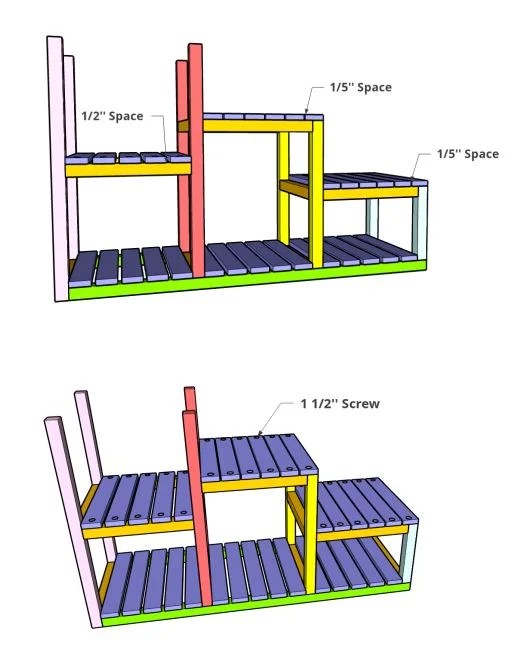 How To Build a Ladder Flower Rank Stand