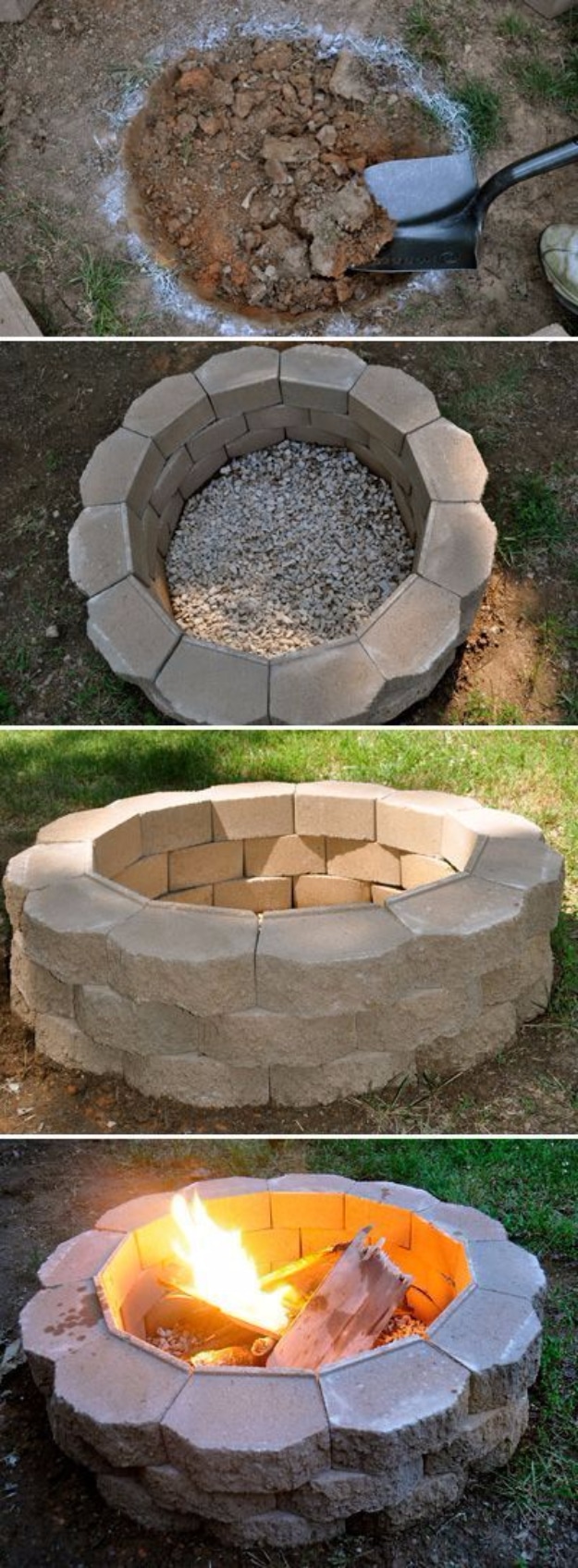 31 DIY Outdoor Fireplace and Firepit Ideas